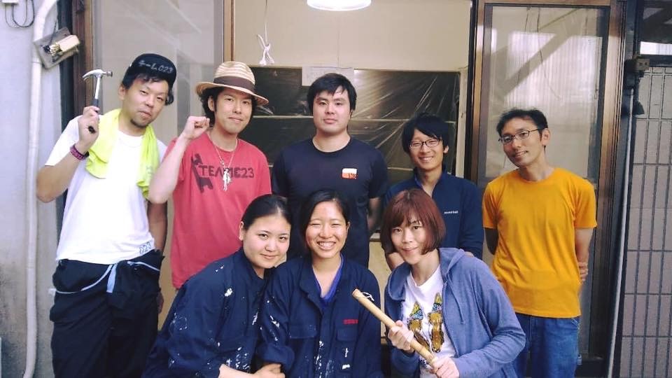 インターン生と手伝ってくれた地域の方