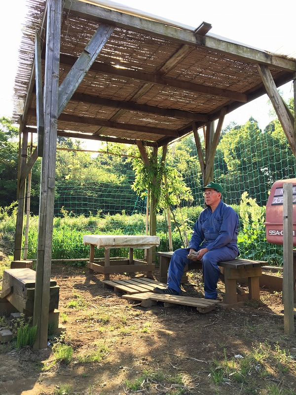 ご近所のちょっとした休憩所になっているあずまや。