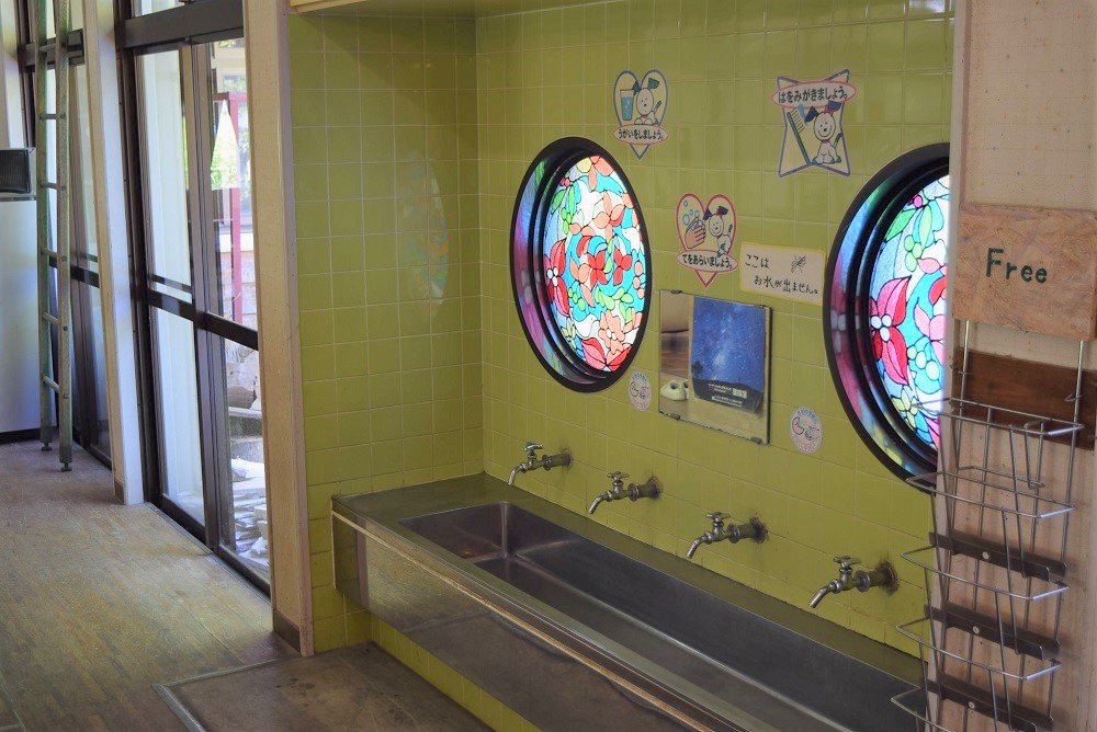 手をつけず保育園の名残も残している